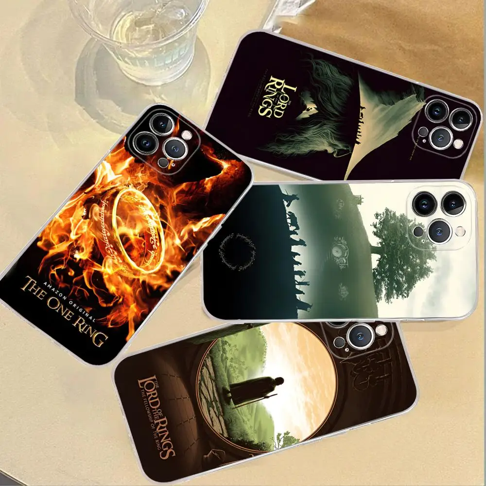 The L-Lord of the R-Rings Phone Case Silicone Soft for iphone 15 14 13 12 11 Pro Mini XS MAX 8 7 6 Plus X XS XR Cover