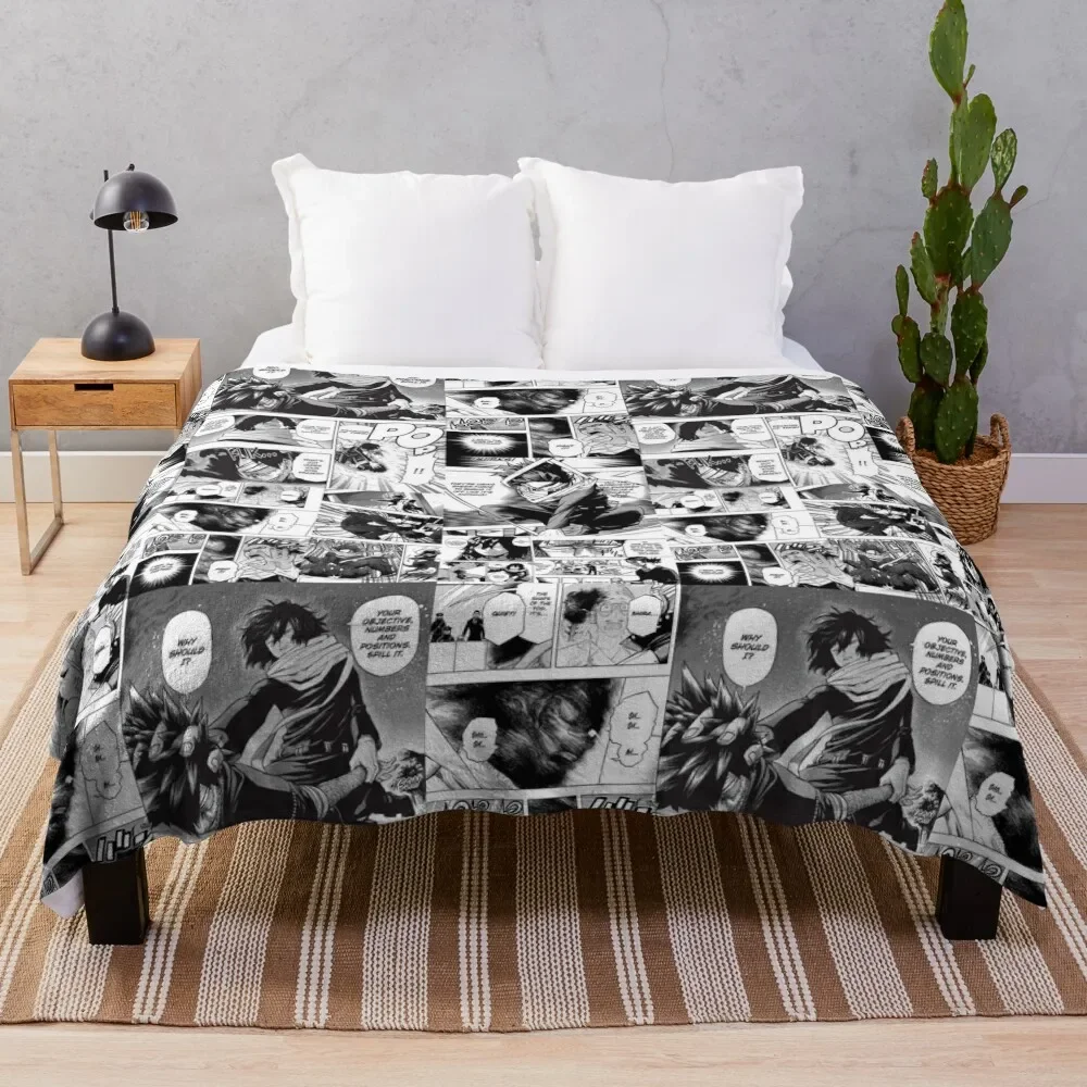 

Aizawa manga panel Throw Blanket Beach Quilt Fluffy Shaggy Blankets