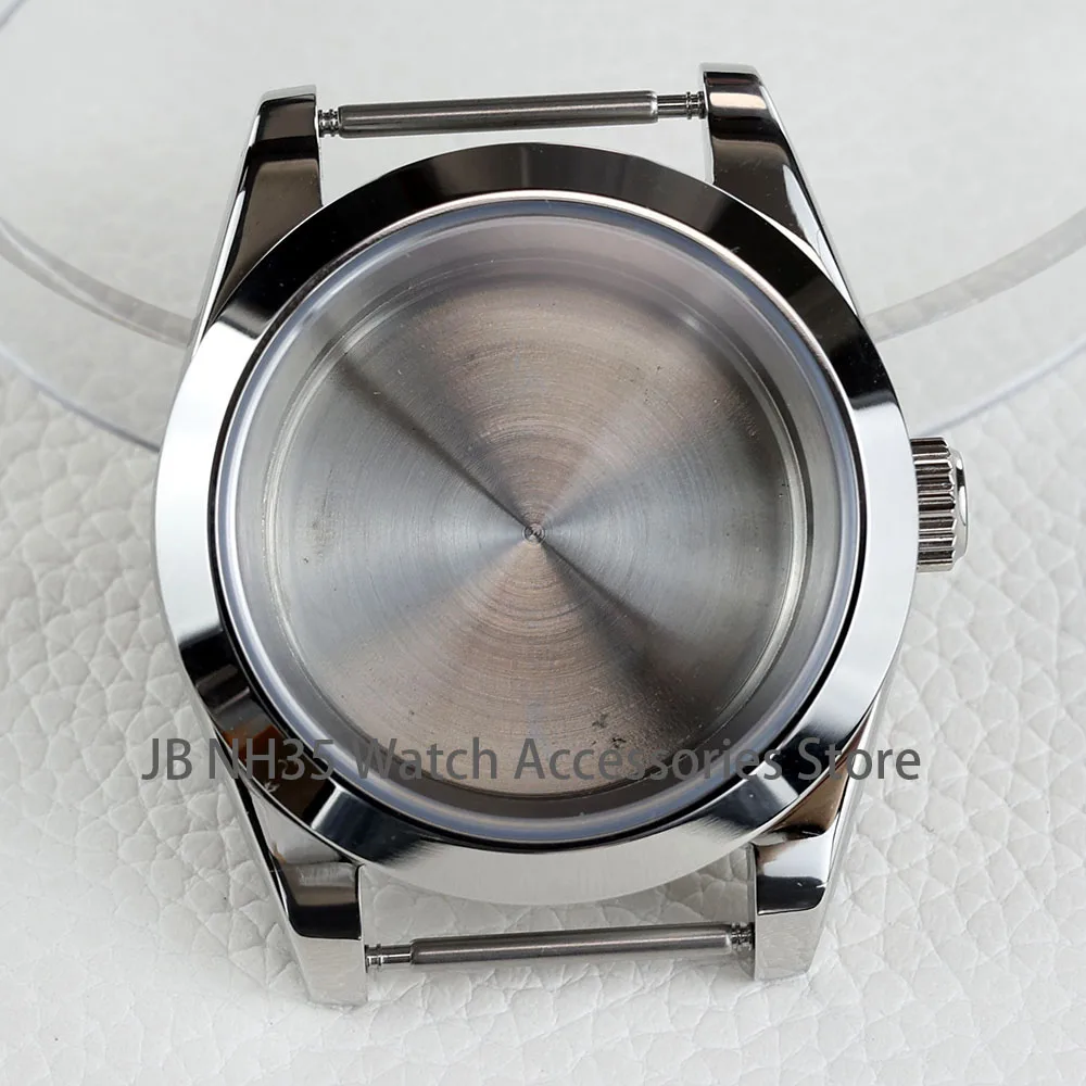 NONE 36mm/39mm Silber nh35 Uhrengehäuse Saphirglas wasserdicht passen nh35 nh36 nh34 Uhrwerk gute Qualität Austern Edelstahl 8