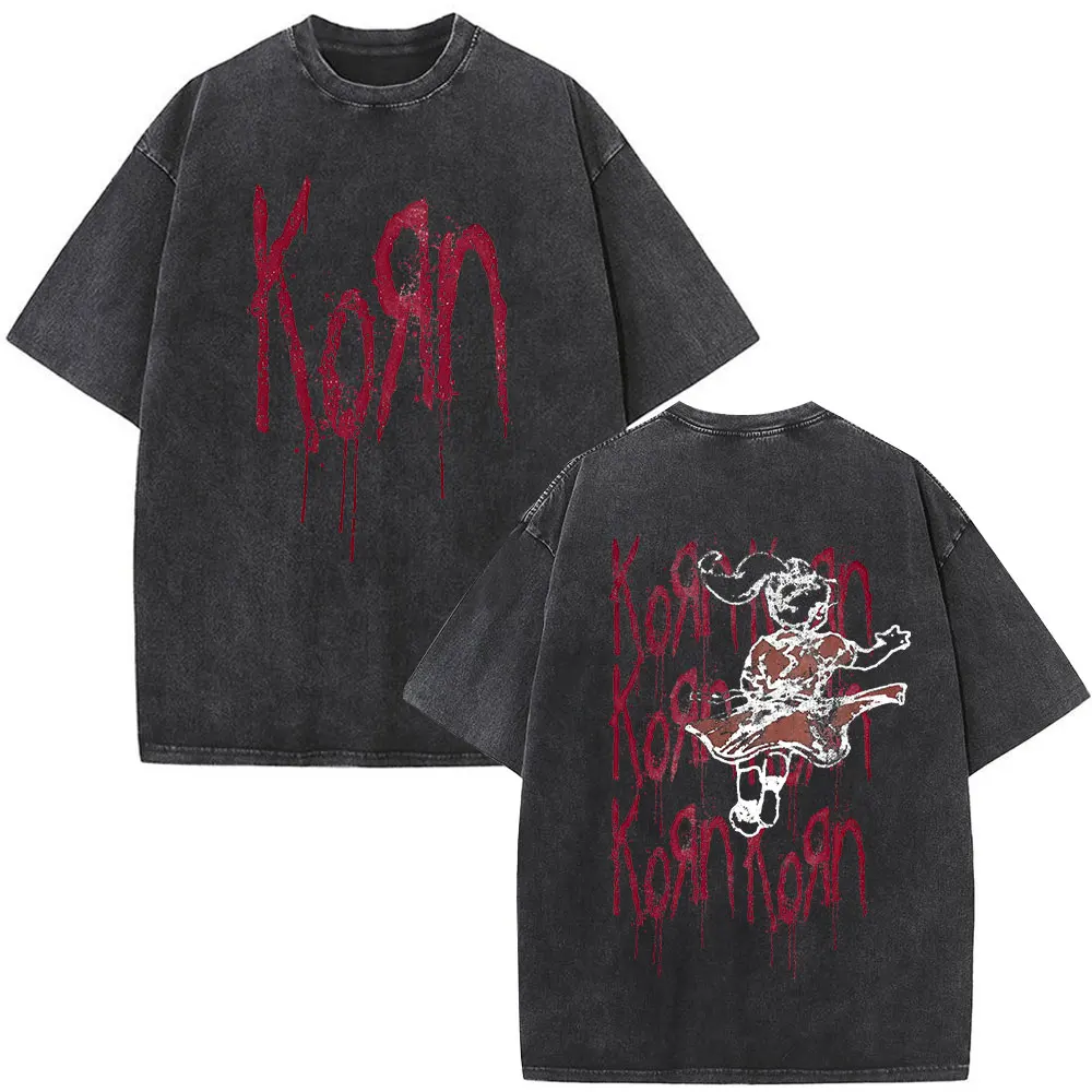Korn Tour 2026 Vintage Washed T-Shirt Men
