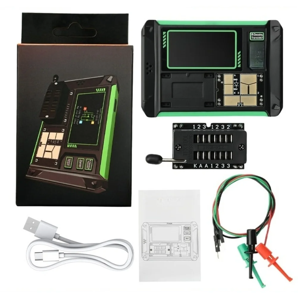 AR1 LCR Multifunction Tester for Transistor Diode For Capacitor Resistor MOSFET NPN PNP Infrared Remote Debugging