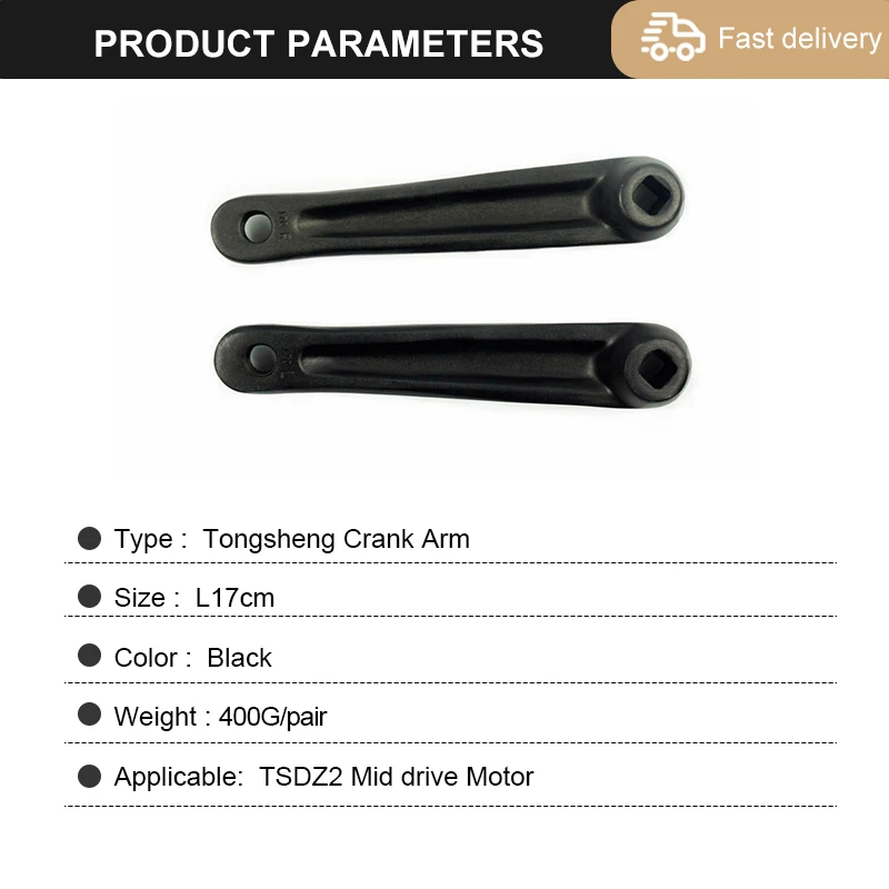 TSDZ2 Tongsheng manovella braccio la lega di alluminio 170mm per bici elettrica bicicletta da montagna