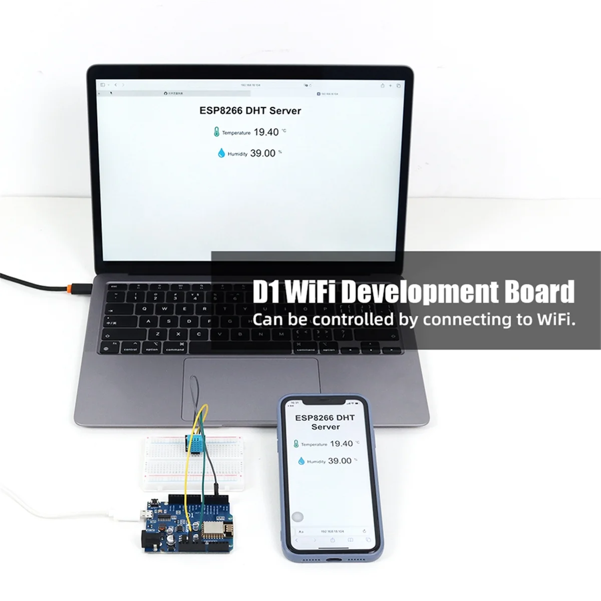 Kit de inicio básico para programación Arduino D1ESP8266, componente WiFi R3, Kit electrónico DIY, juego completo educativo