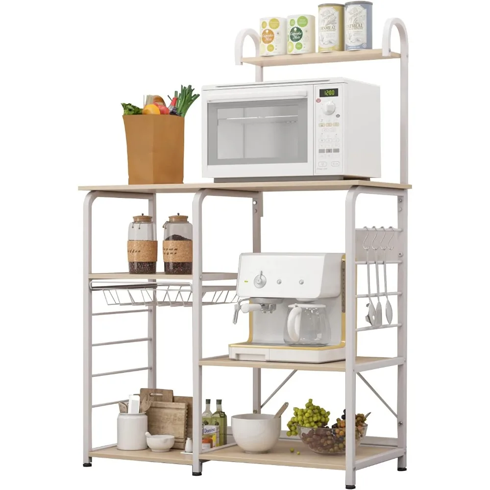 حامل فرن الميكروويف متعدد الوظائف للمطبخ من soges، متعدد الطبقات، منظم التوابل، عربة تخزين، رف محطة العمل، Wh