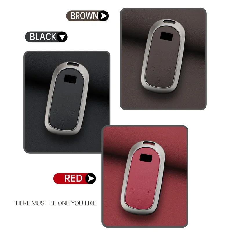 3 Buttons Car Key Case Cover Protective Shell Fob For 2023 Geely ROX 01 For BAIC Polestone 01 JISHI 01 Car Interior Accessories