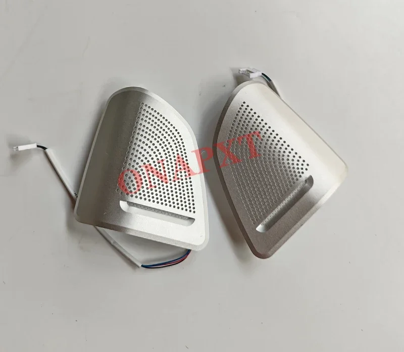 Car Midrange Treble Speaker Cover Advanced Silvery Panel Doors Decorative Horn Mounts BO Tweeter For BMW X5 F15 X6 F16