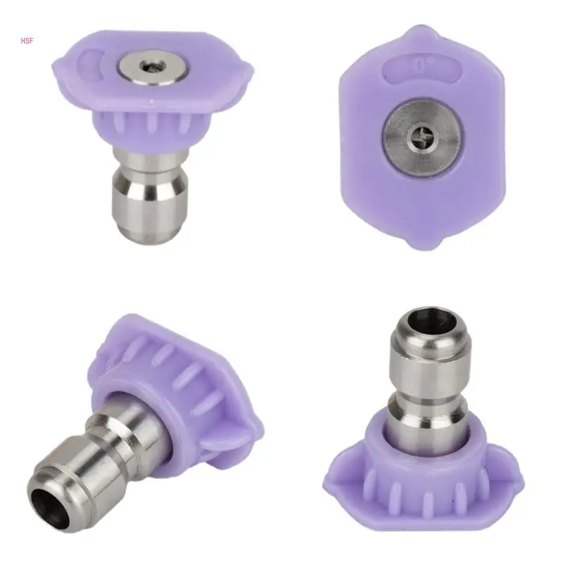 Pressure Washer Tip Power Washer Soap Nozzle Tip Multiple Degrees 1/4 Quick Connector Up to 4500PSI 2.5GPM