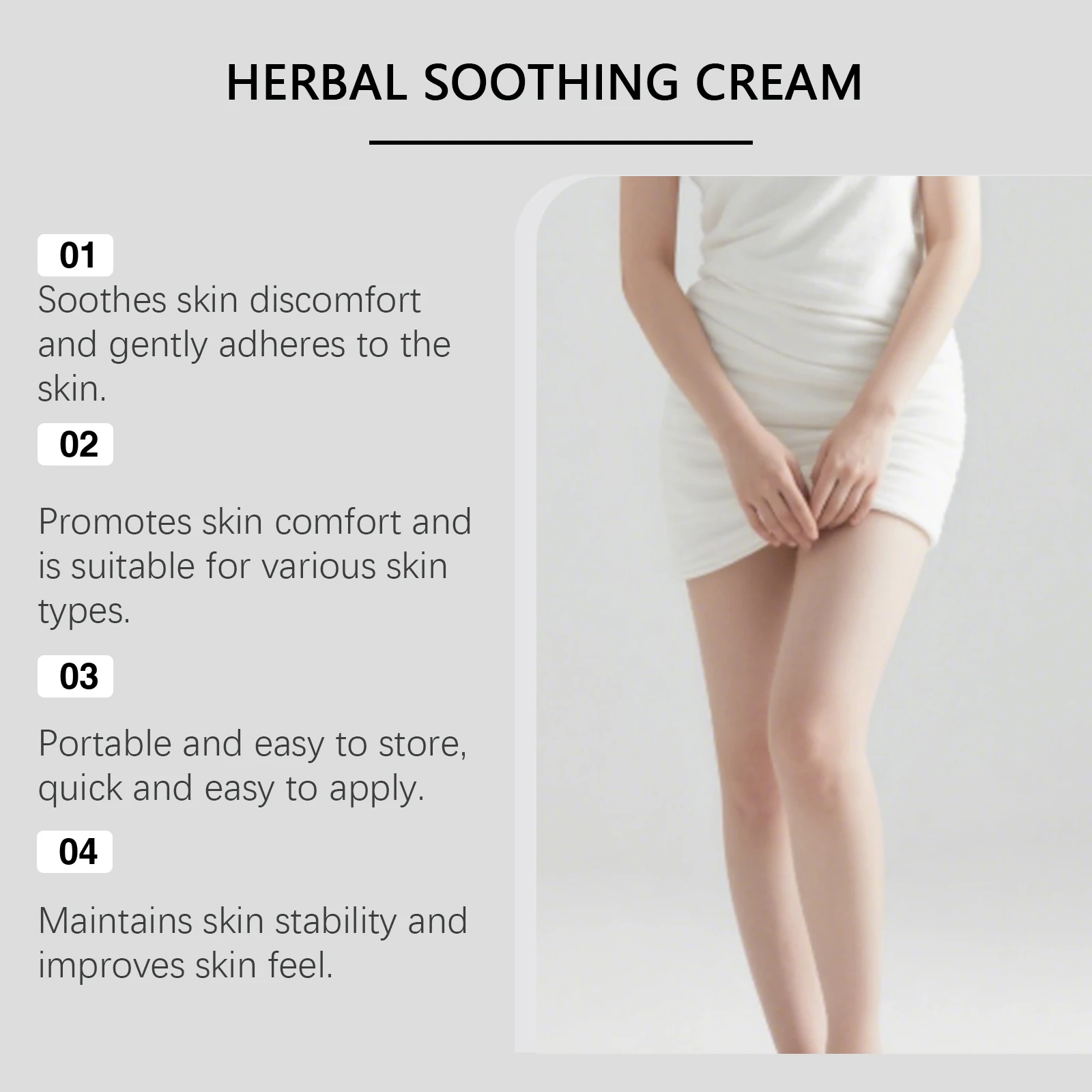 Herbal Skin Cream Helps Soothe Itchy Skin Effectively Ease Body Discomfort Provides Gentle Support For Skin Recovery Care 15g