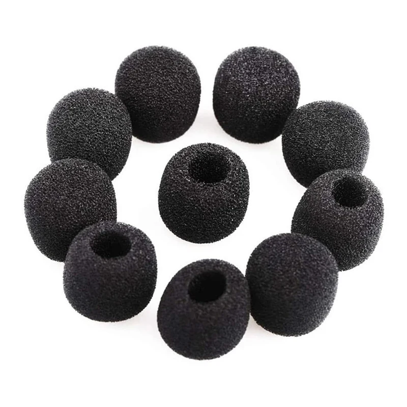 10/20/40/60PCS Microphone Windscreen Sponge Cover Headset Mic Foam Cover Protective Cap For Gooseneck Meeting Mic