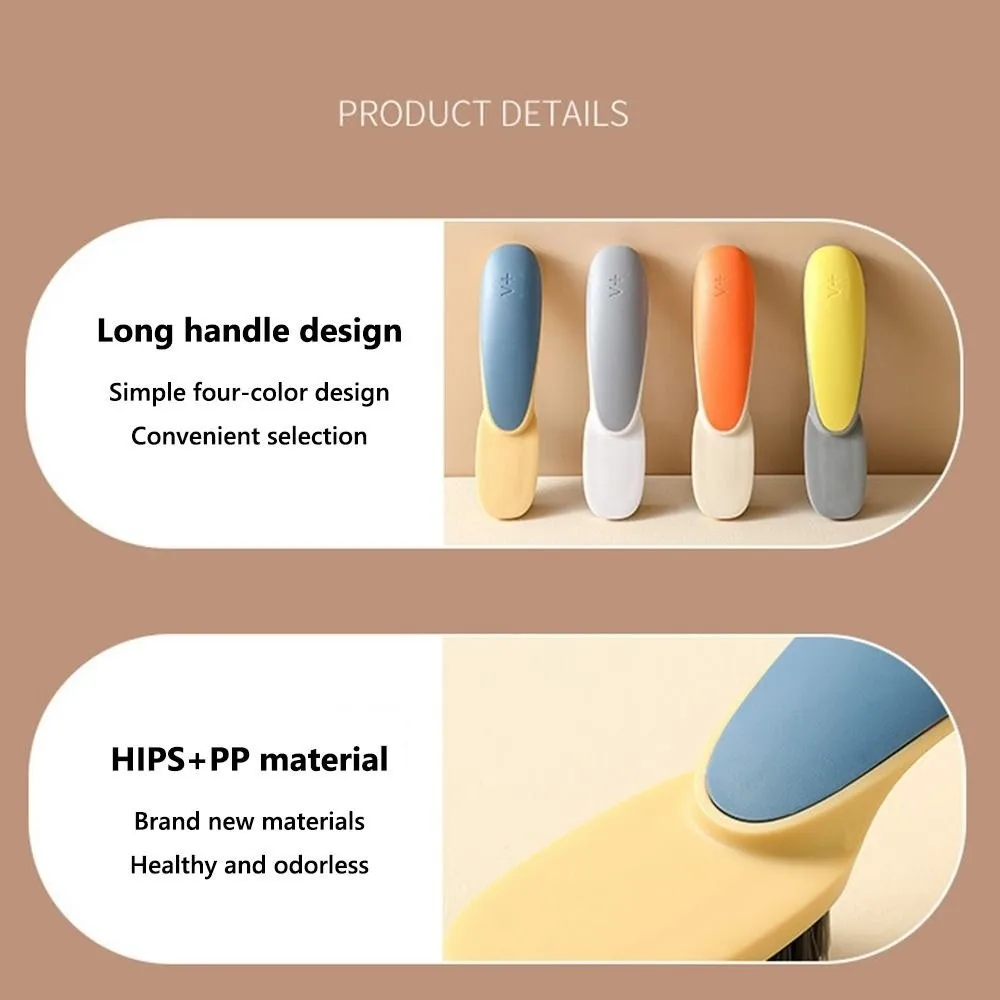 Durable Multifunctional Shoe Brush No Damage Long Handle Clean Brush No Hair Loss Laundry Brush
