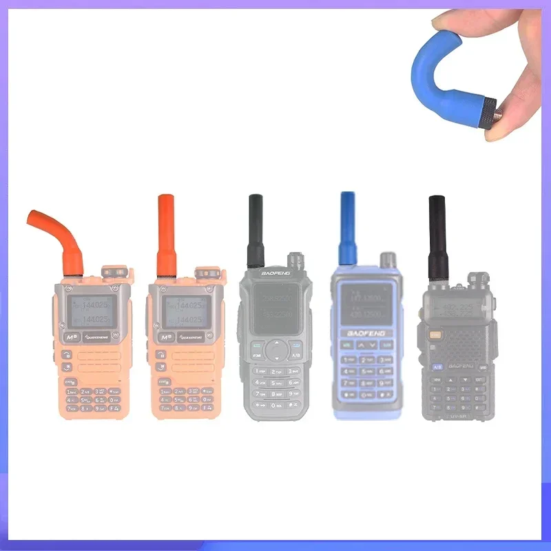 SF20 BNC Short Walkie Talkie Antenna SMA-Female/SMA-Male /BNC Connector Four Colors UHF/VHF 144/430MHz for BAOFENG Walkie Talkie