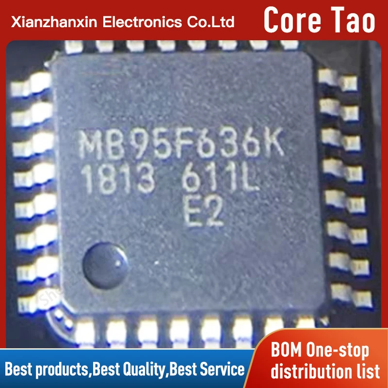 1pcs/lot MB95F636KPMC-G-UNE2 MB95F636K QFP32 Microcontroller chips in stock