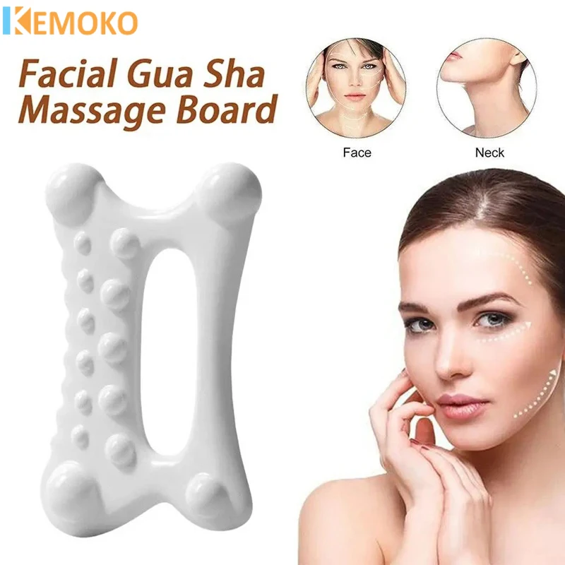 

Gua Sha Scraper Board Face Massagers Ceramic Gua Sha Plate Tools Face Lift Slimmer Skin Tightening Facial Body SPA Reduce Fat