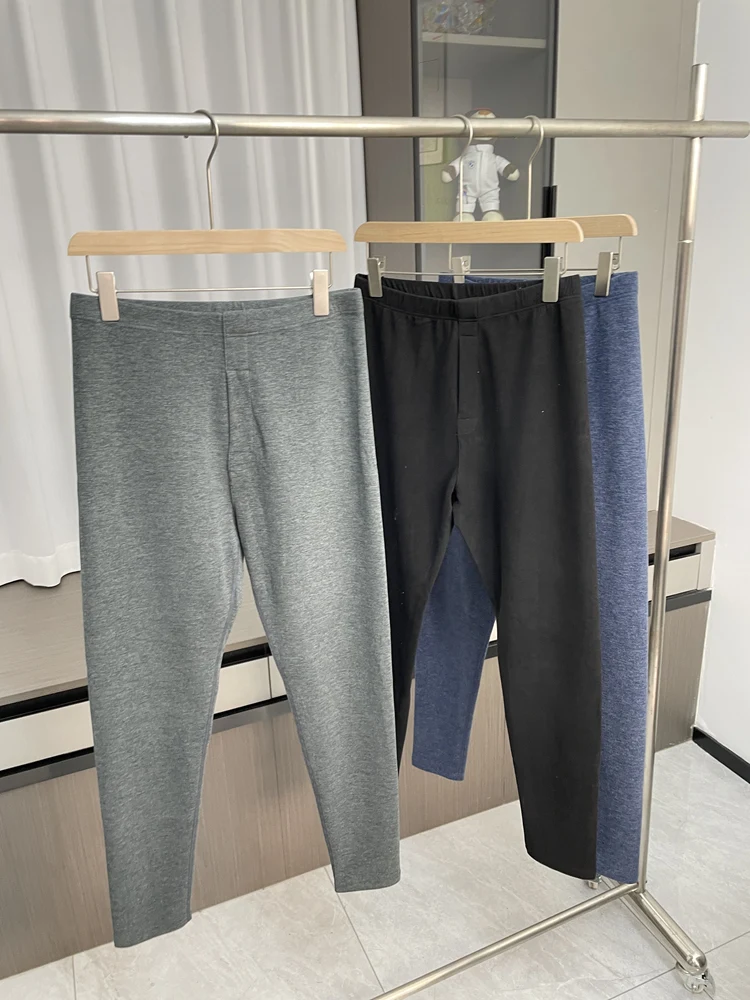 

Men's Casual Silk Woolen Thermal Pants High Elasticity Four Sides Soft And Warm Autumn Pants Comfortable Lightweight Hugging
