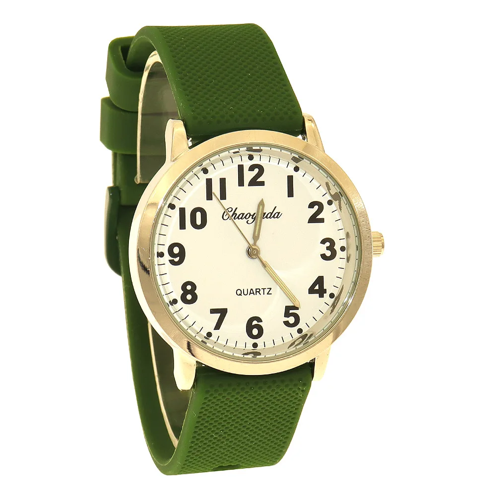 Children Boys Girls Quartz Wristwatches Simple Watch School Students Exam Watches Multicolour Silicone Strap