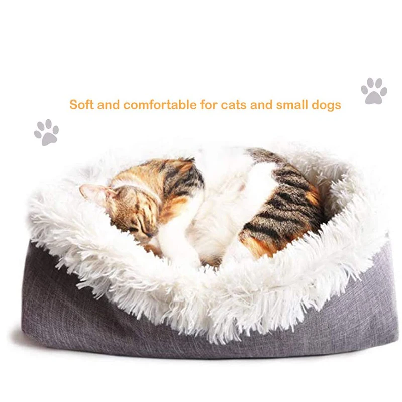 

Pet Blanket Nest Small Pet Plush Dog Kennel Thick Pet Mat Dual Purpose Folding Dog Kennel Washable Universal Cat Kennel