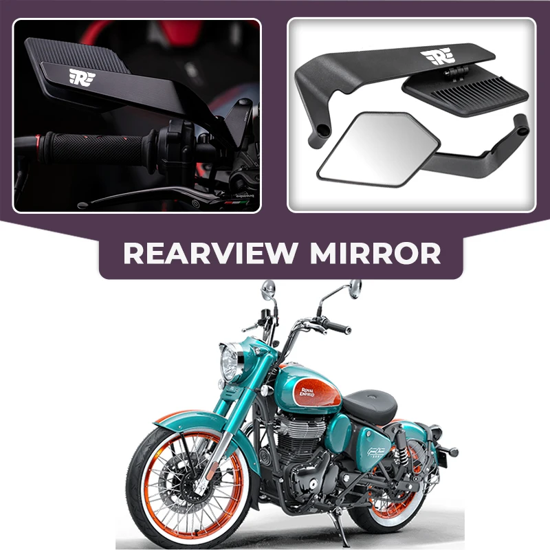 

Upgraded Easy To Replace Motorcycle Fixed Wind Wing Rearview Mirror For Royal Enfield Meteor 350 Royal Enfield Meteor350 500