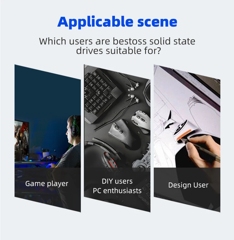 Bestoss Good Quality Ssd M2 Sata 2280 Ssd 120GB 128GB 240GB 256GB 480GB 512GB Solid State Drive For Laptop