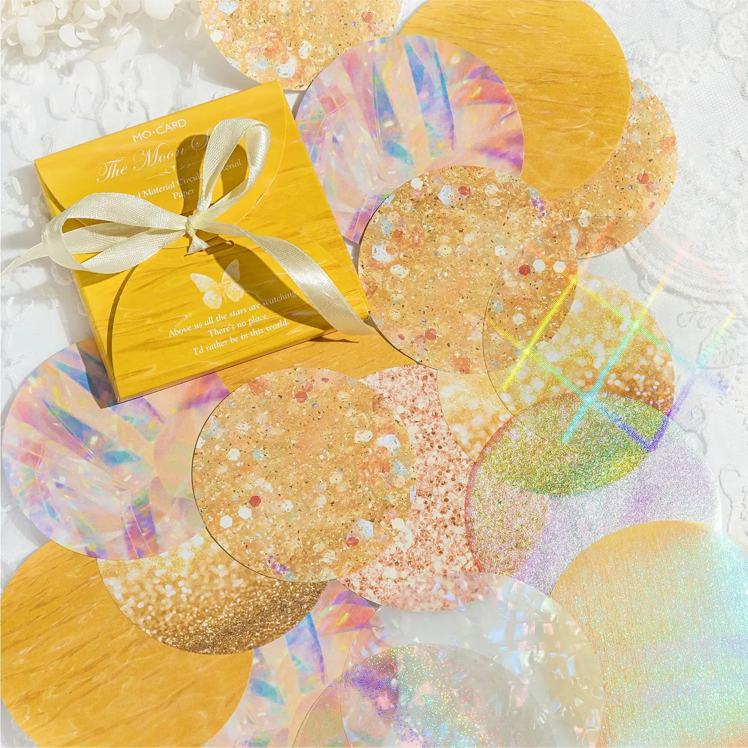 25pcs/lot Memo Pads Material Paper  a starry river between sheets of paper Junk Journal Scrapbooking  Background Decoration