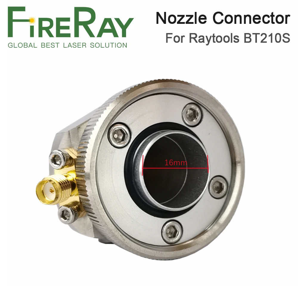 FireRay Raytools cabezal de corte láser de fibra BT210 BT210S, Conector de boquilla, soporte de boquilla, pieza para máquina de corte de Metal de fibra