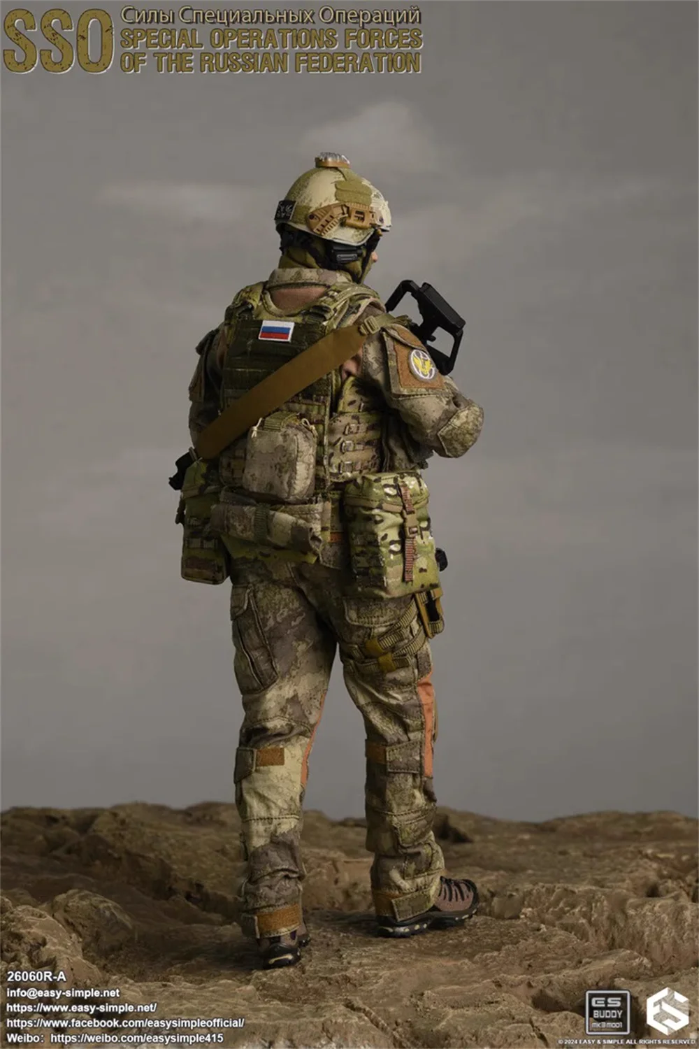 In Stock 1/6 Easy&Simple ES 26060RA Russian SSO Special Operation Forces Soldier Full Set Moveable Action Figure Model For Fans