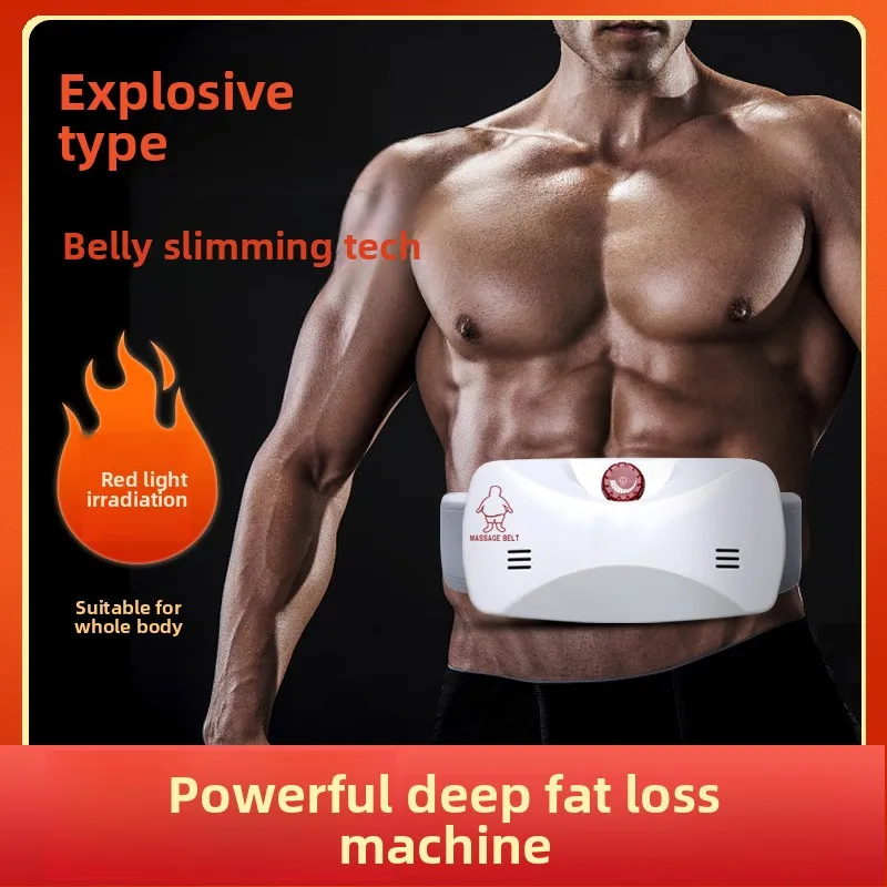 Fat Slinger Shakes Lazy Person, Fat Slinging Belt Divine Tool Massages Stomach Portable Fitness Equipment Vibration Plate