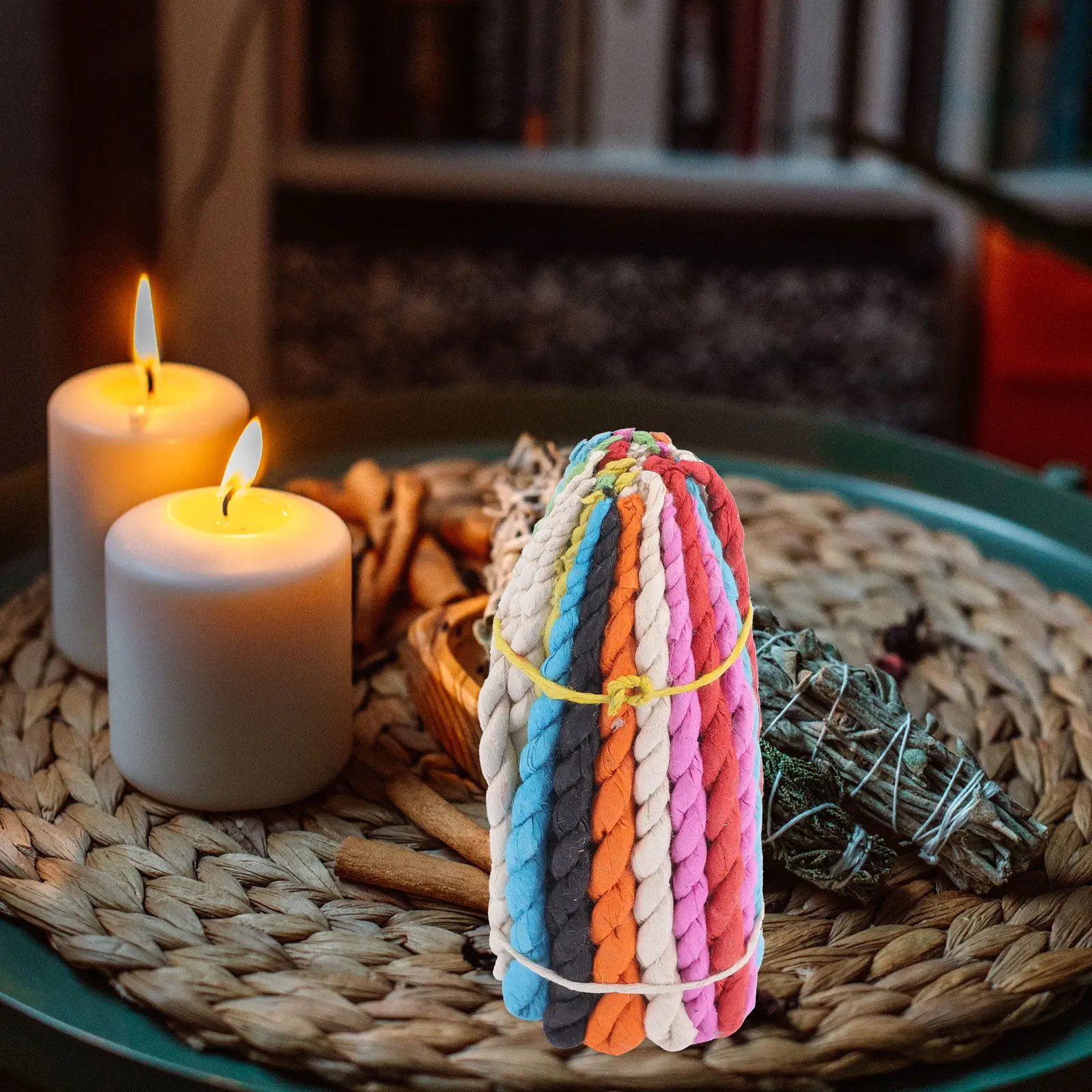 1Set Premium Handmade Nepal Rope Incense Sage Herbal Incense String for Home Office Meditation Yoga Positive Energy Aromatherapy