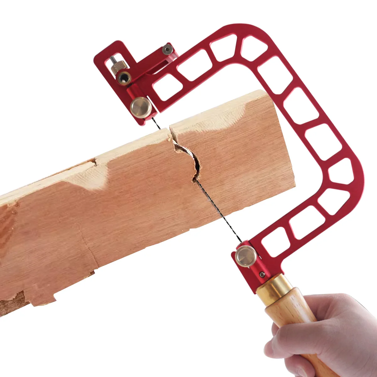 Wood Metal Accurate Cutting Coping Saw Aluminum Alloy Frame Fret Saw with Diamond Wire Jigsaws for Jade Stone Ceramic Glass