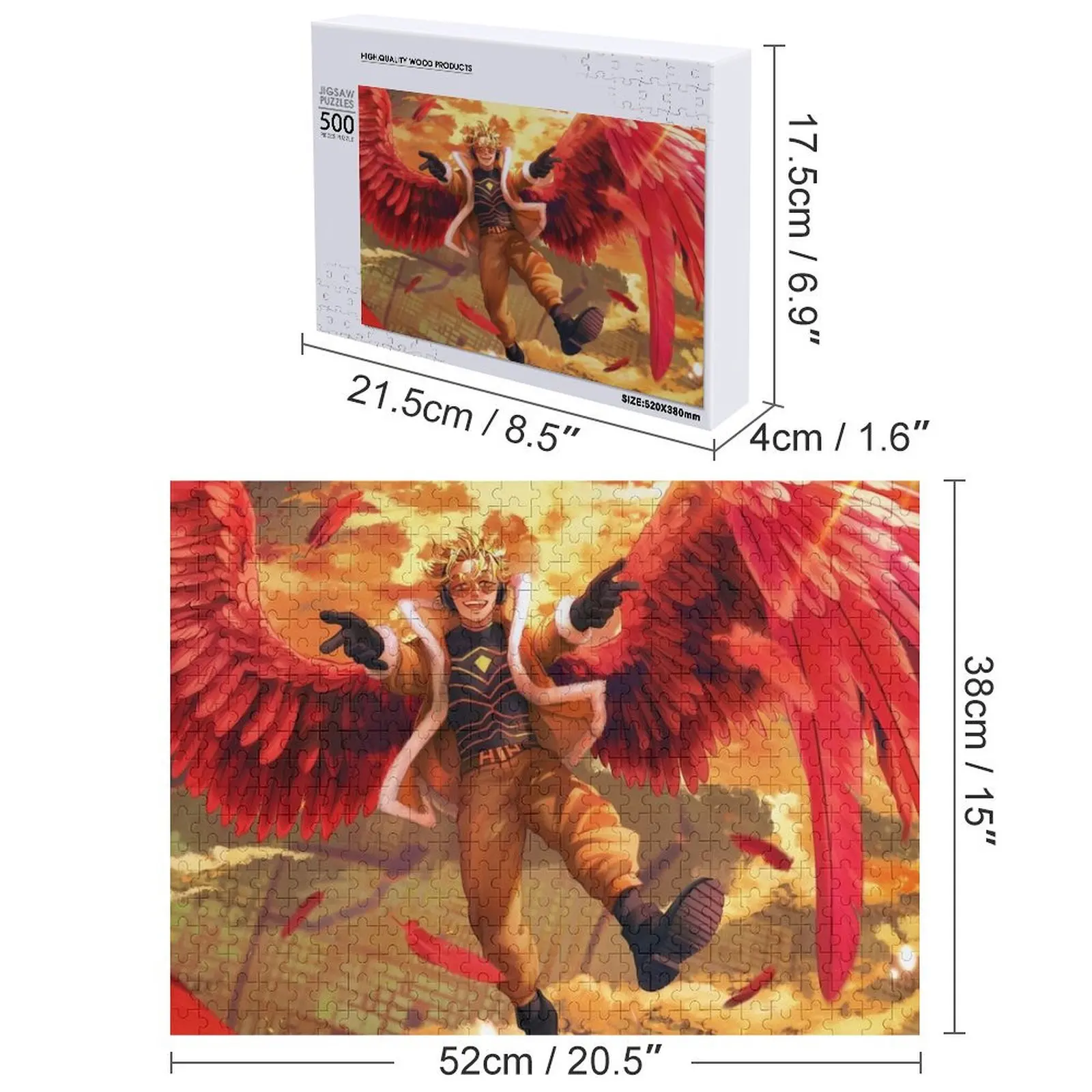 Jastrzębie cię zatrzymają! Puzzle drewniane na zamówienie, spersonalizowane, z własnym zdjęciem, wersja 2.