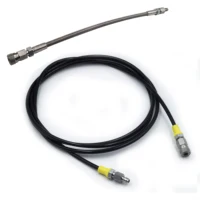 Manguera de carga de látigo de llenado de alta presión, extensión de tubo largo remoto, extremo hembra y macho de acero inoxidable, desconexión rápida de 8mm