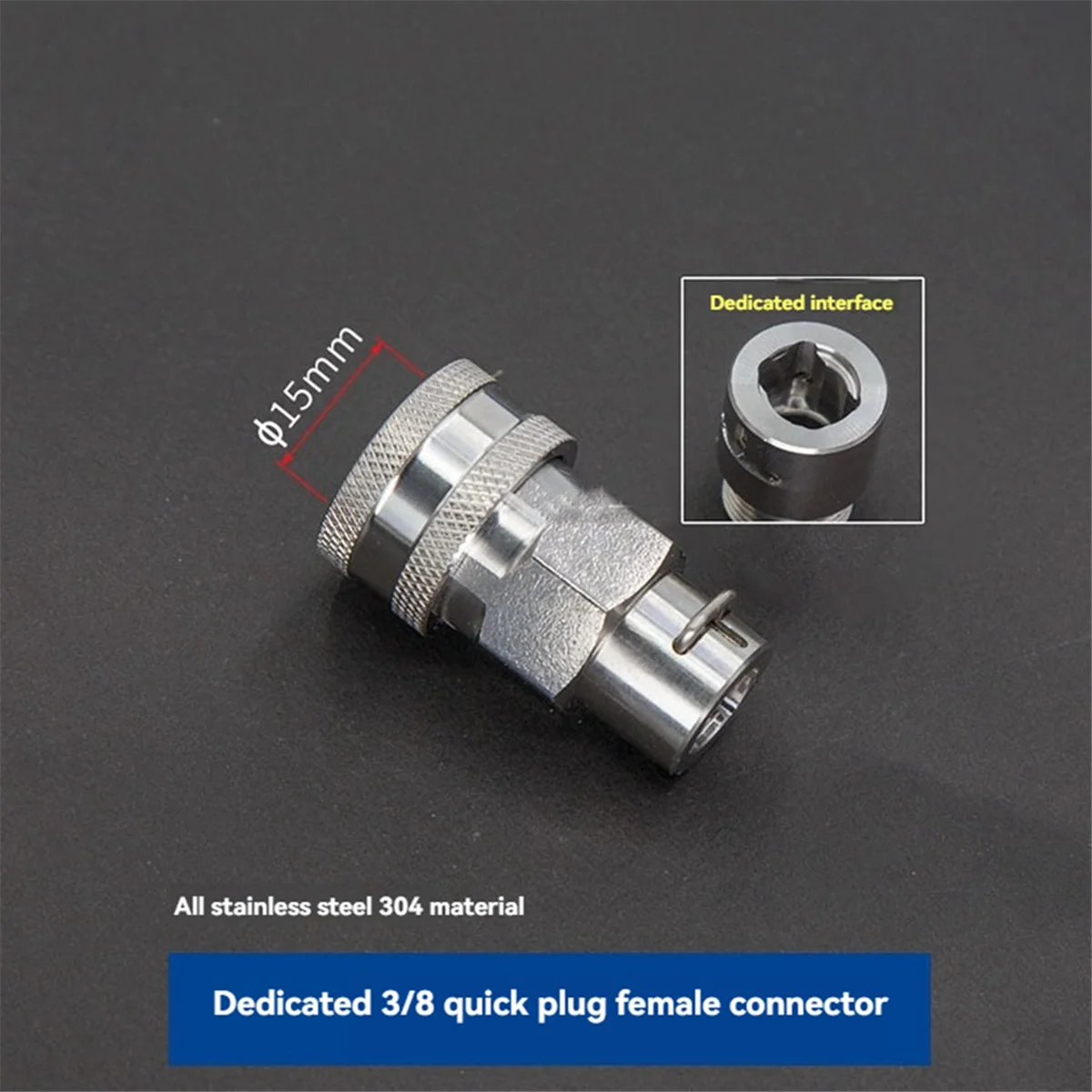 

N38R_High Pressure Washer Accessories 3/8 Quick Plug Anti-Tangle Adapter