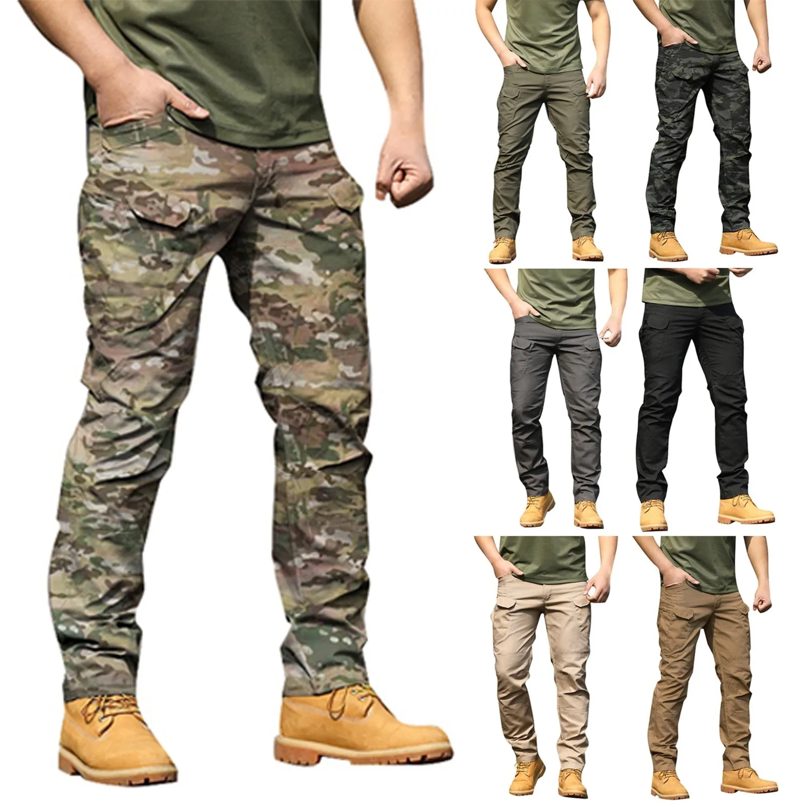 Men's Cargo Sweatpants Athletic Running Pants Mens Cargo Pants Casual Hiking Pants Joggers Fitness Pants Track Pants Streetwear