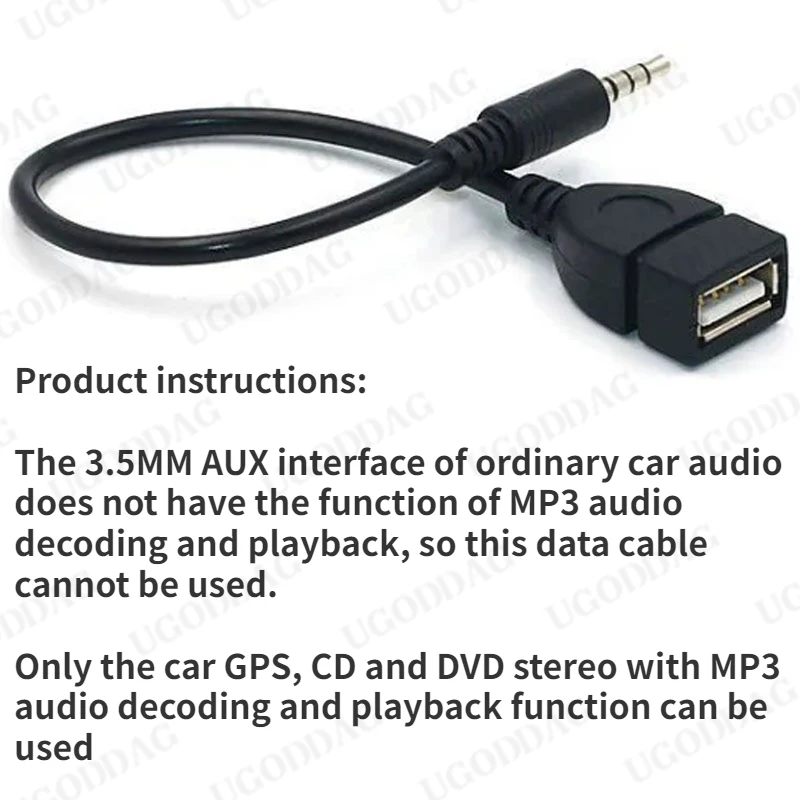 Jack 3.5 AUX Audio Plug To USB 2.0 Converter Aux Cable Cord For Car MP3 Speaker U Disk USB flash drive OTG Converter Adapter