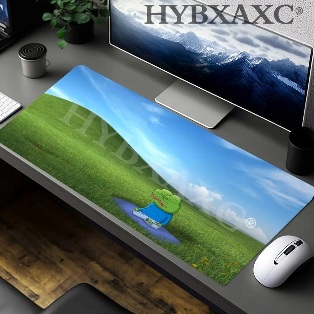 

HYBXAXCSad P-Pepe F-Frog Mouse Pad Non-Slip Rubber Desk Mat For Gamer Office Extended Gaming Keyboard Mats Large Gamer Mousepad