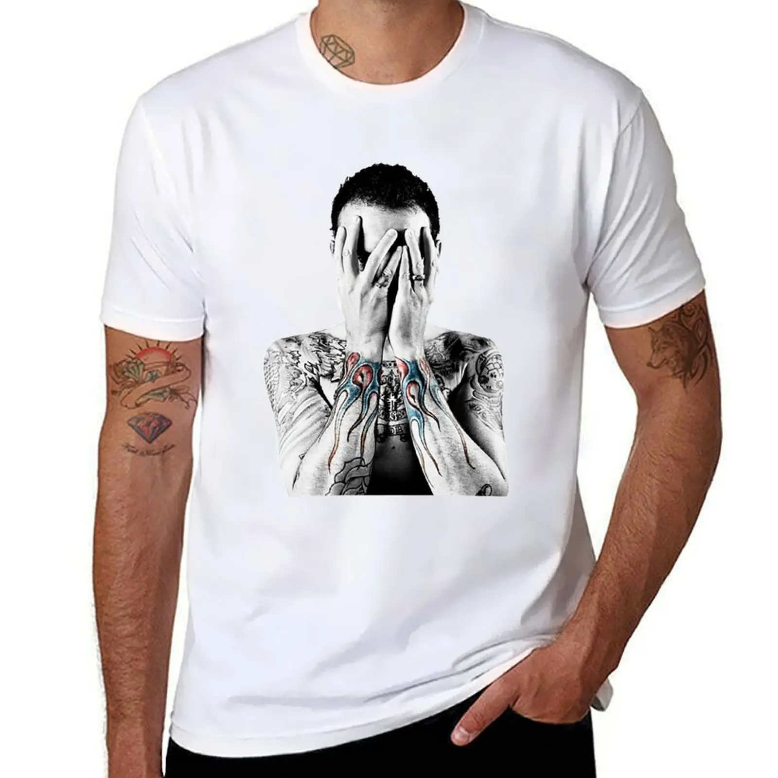 

stream chester T-Shirt black cotton t-shirt plain for man package anime tshirt T-Shirt