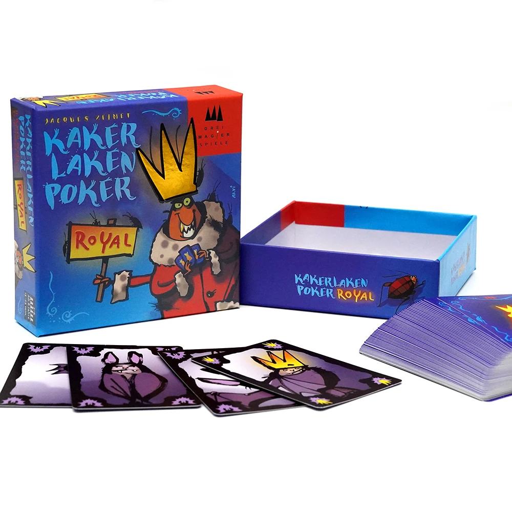 Kakerlaken Poker Royal Gra karciana Blufowanie Zabawa Gra rodzinna Grywanie Zabawna gra karciana Zawodowa zabawa Kakerlaken Poker Royal