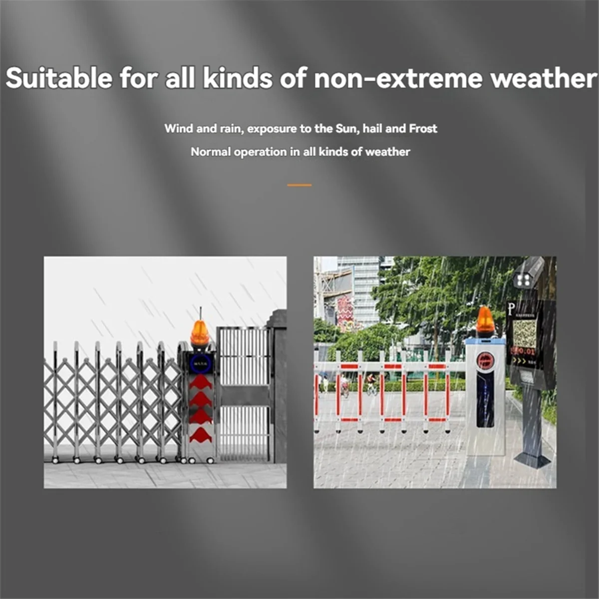 

A47ZZ 12V-220V LED Alarm Light Strobe Flashing Emergency Warning Lamp Wall Mount for Automatic Gate Opener