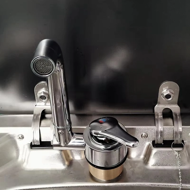 Super Sale RV Faucet, Hot & Cold Folding Kitchen Bathroom Faucet Kit for Motorhome RV Trailer Accessories
