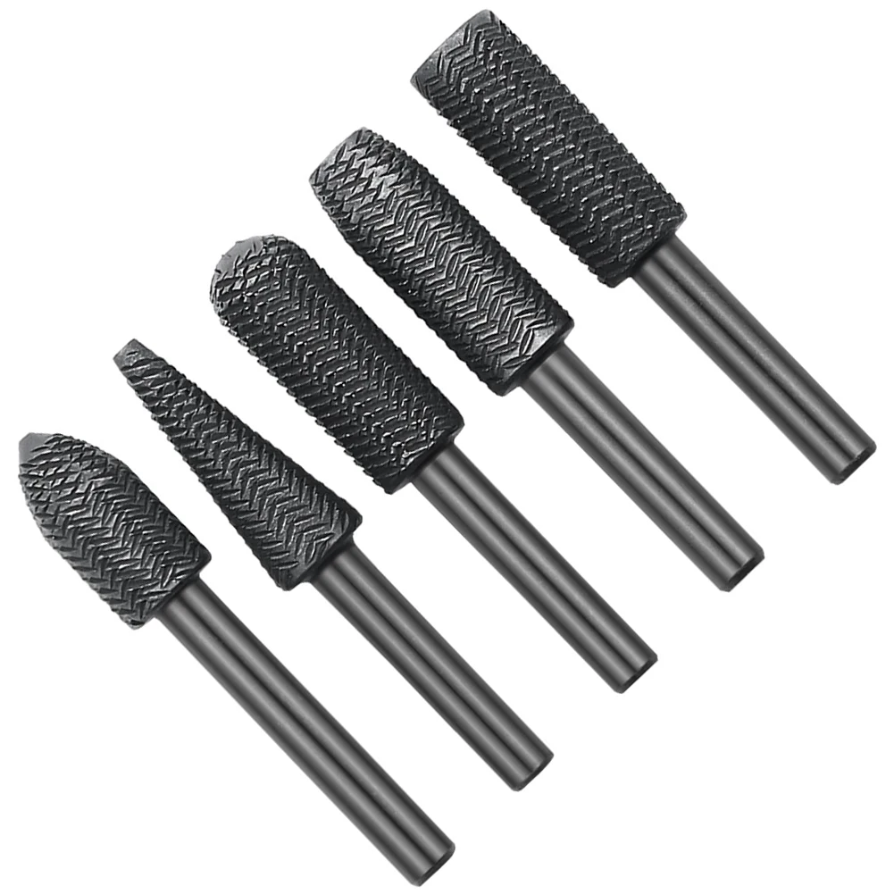 Lima rotativa para desbarbado de Metal, herramientas eléctricas de molienda eléctrica, equipo de taller, 5 piezas