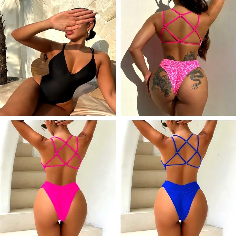 2026 Pad Swimwear Women Beach One Piece Swimsuit Mujer Trikini Bikini  Maio Biquini Badpak Maillot Femme view 2
