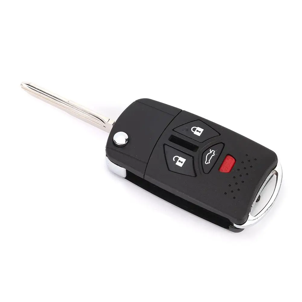 

button key key control 3+1 Button Folding Remote Shell Key Fob for Case Cover Fit for Mitsubishi 2007-2010 auto