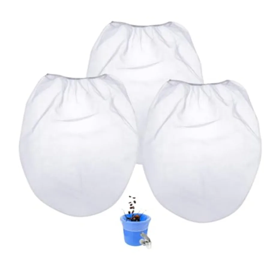 3Pack Cold Brew Coffee Filter Bag Reusable 5 Gallon Coffee Filter Compatible With Toddy Cold Brew System Strainer Bag for 5 Gal