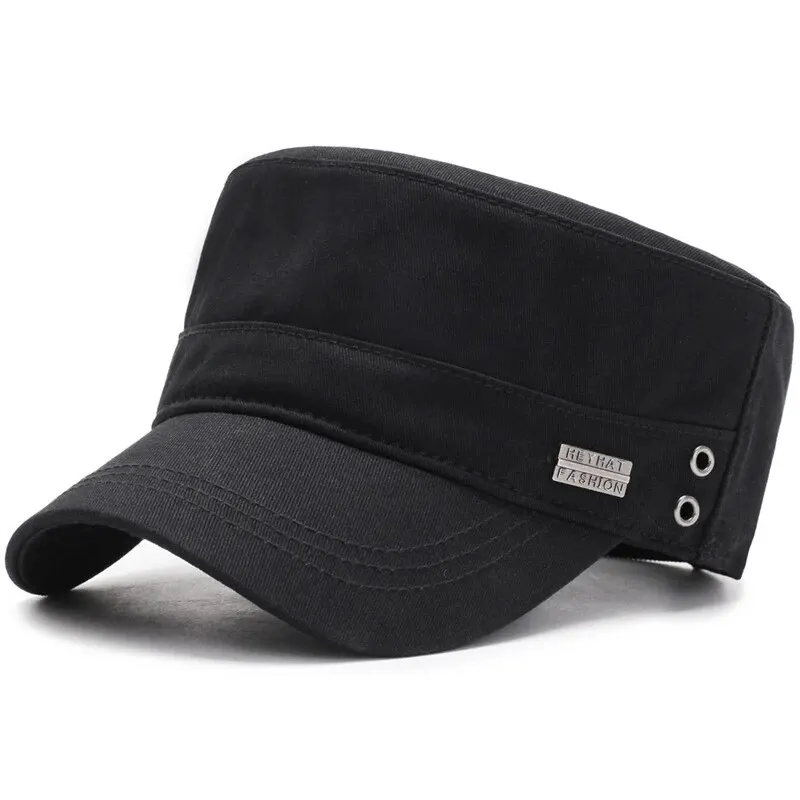 Fashion HEYHAT FASHION Flat Baseball Caps Outdoor Casual Adult Sun Hats Hip Hop Hat Sports Golf Cap Adjustable Snapback Hat image 2