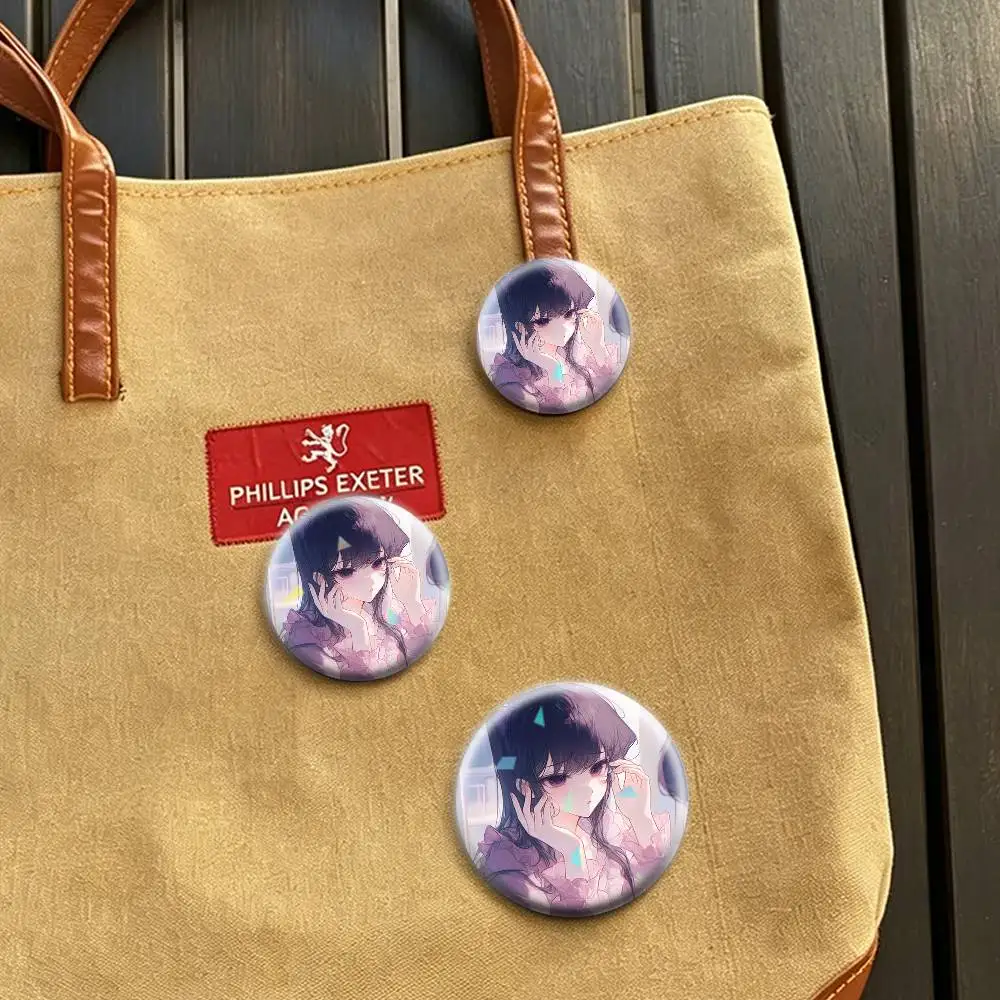 K-Komi Can't Communicate  32/44/58mm Handmade Pins Round Brooch Badge Backpacks Clothes Jewelry Gifts