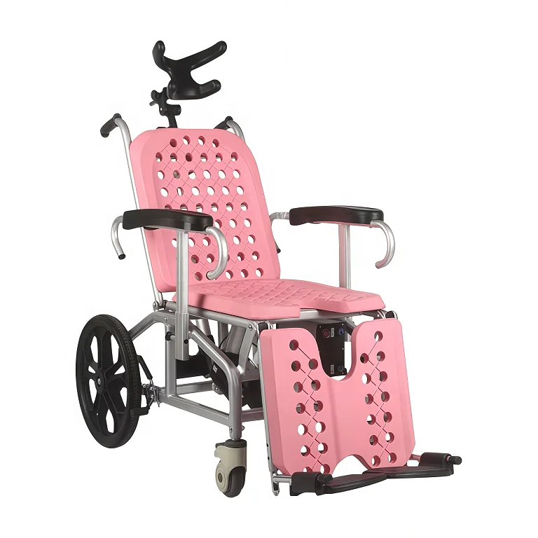 Lansing Medical Power Shower Chair Elderly Home Electric Reclining Adjustable Footrest Seat Tilting Waterproof Remote 90KG