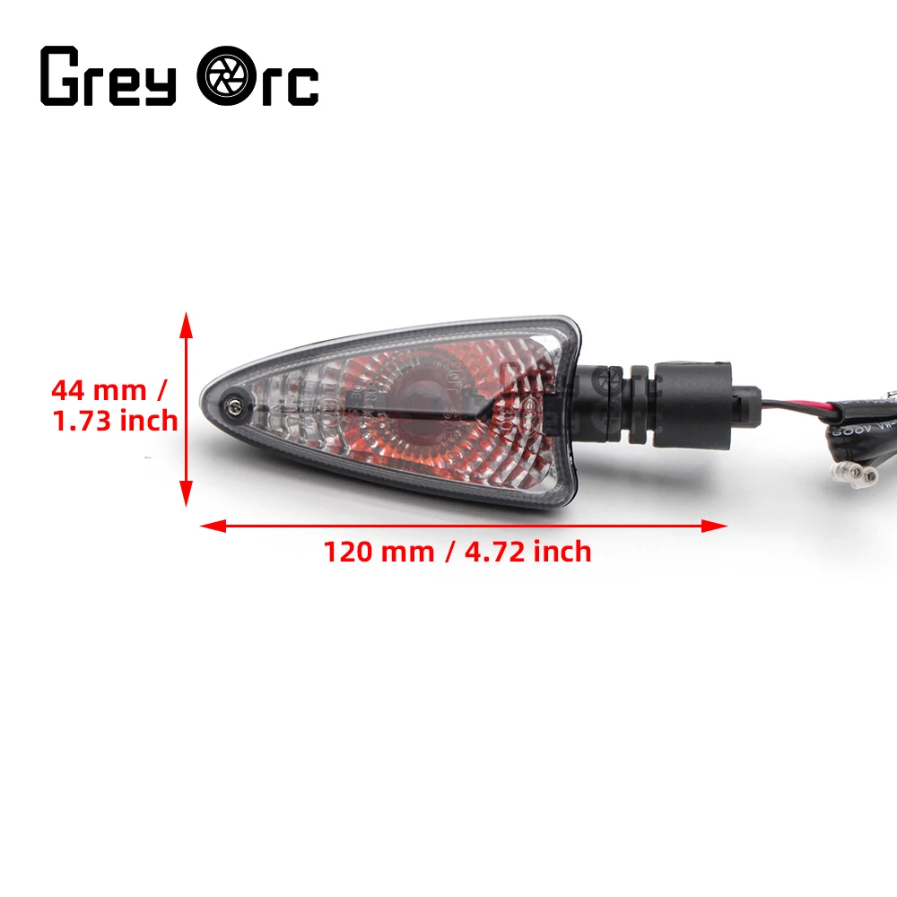 Luz indicadora de señal de giro, lente transparente para Triumph Daytona 675, 675r, 2011, 2012, 2013, 2014, 2015, Tiger 800, 1050, Aprilia, 1 par