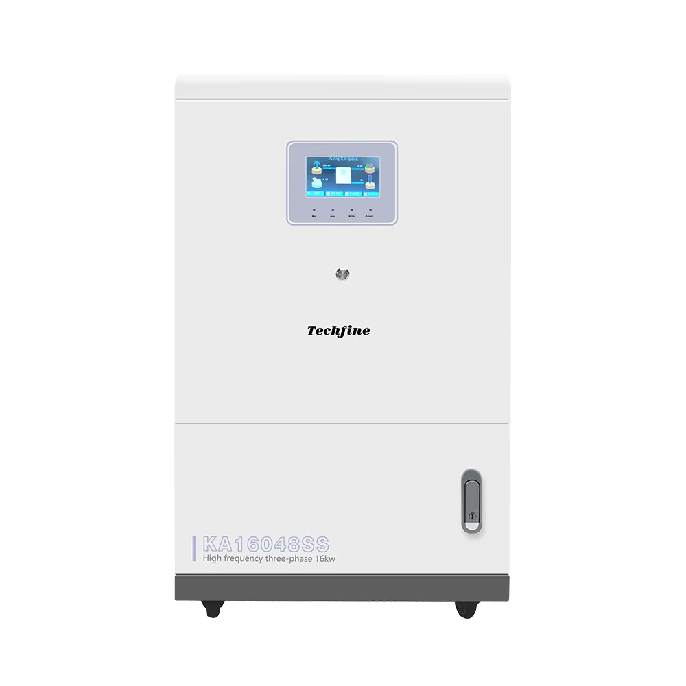 Techfine Odm Bron Fabriek 15kw 15kva 15000W 3 Fase Zonne-Energie Hybride Inverter 48V Vloer Staande Met 3 Mppt