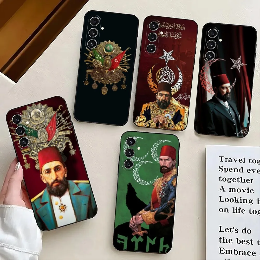 O-Ottoman Empire Coat Phone Case For Samsung S24,21,22,23,30,Ultra,S20,Plus,Fe,Lite,Note,10,9,5G Black Soft Cover