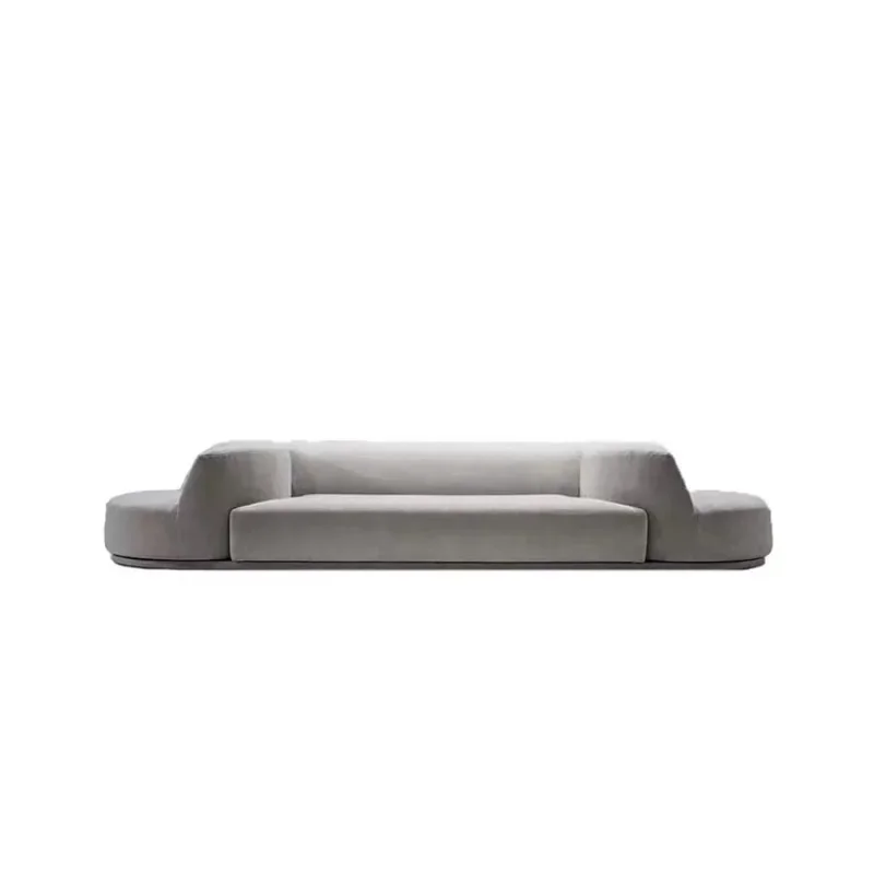 

Simple function multi-person living room combination Italian paradise rotating cotton and linen fabric sofa