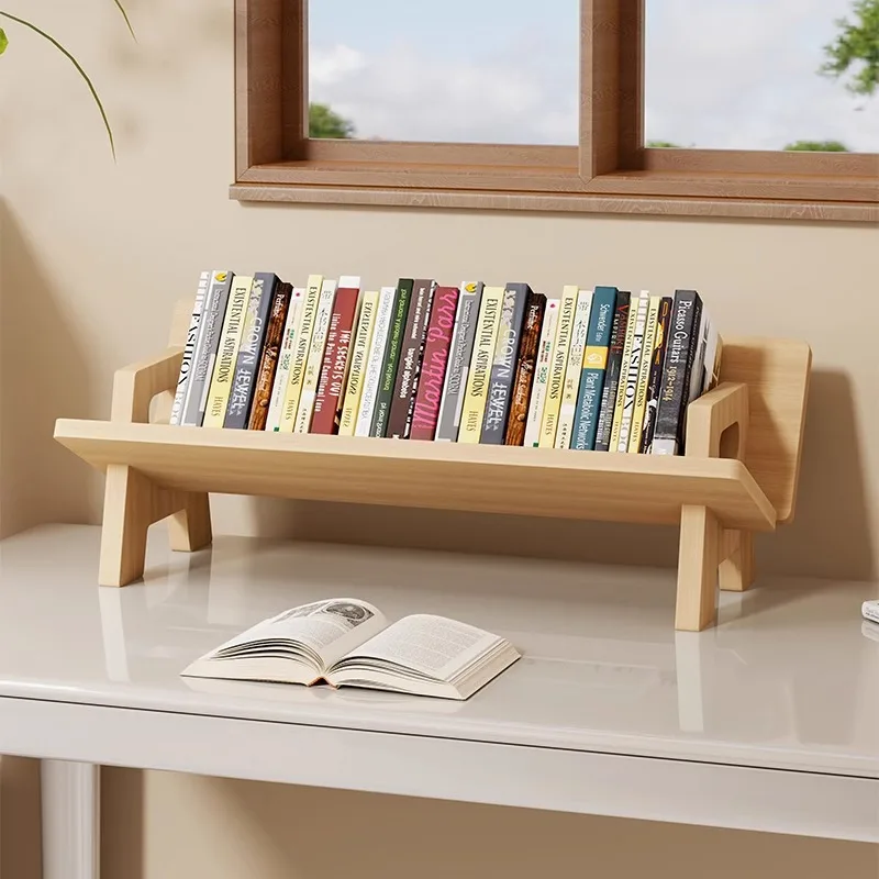 Bookshelf Desktop Shelf Learning Desk Storage Box Desktop Book Large Capacity Storage Cabinet